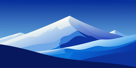 Fototapeta premium Abstract frosty air effect with a cool blue and white gradient suitable for banners and advertisements