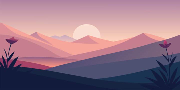 Soft pink and sage green gradient banner with subtle floral inspiration perfect for elegant branding and gentle advertising campaigns