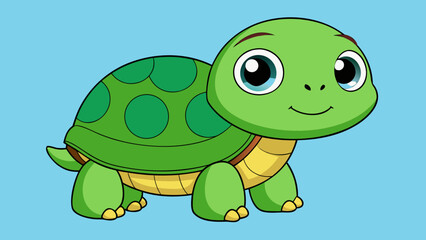 Fototapeta premium funny turtle cartoon