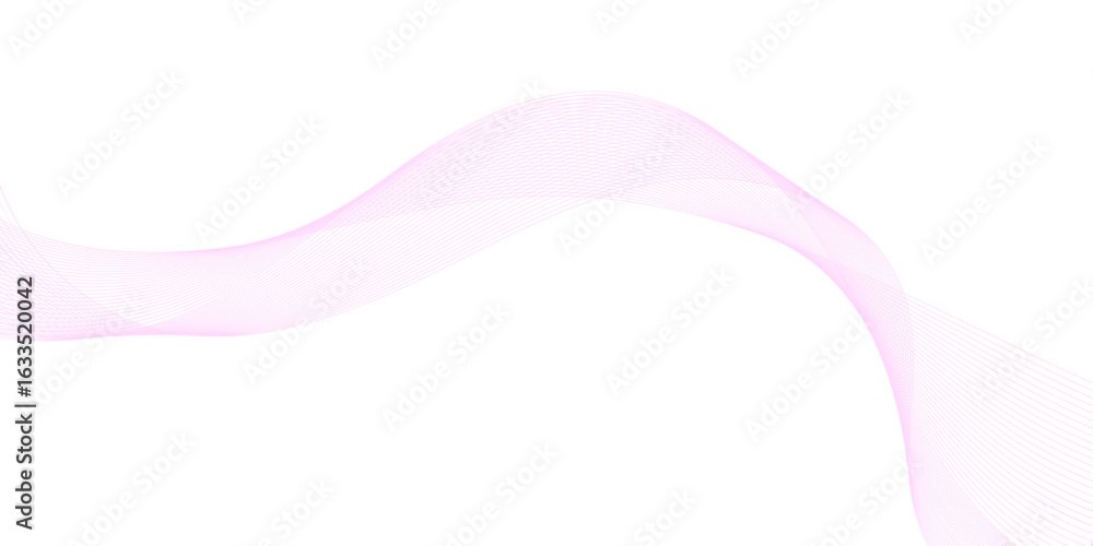 Poster abstract colorful; pink curve and wave lines on transparent background. futuristic technology and dy