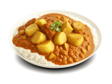 Crocodile Curry Crocodile meat cooked in a rich, spicy curry sauce with potatoes and served over basmati rice.