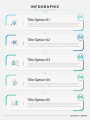 Timeline Creator infographic template. 5 Step timeline journey, calendar Flat simple infographics design template. presentation graph. Business concept with 5 options, vector illustration.