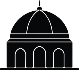 mosque silhouette, mosque shape, islamic architecture, mosque outline, mosque dome