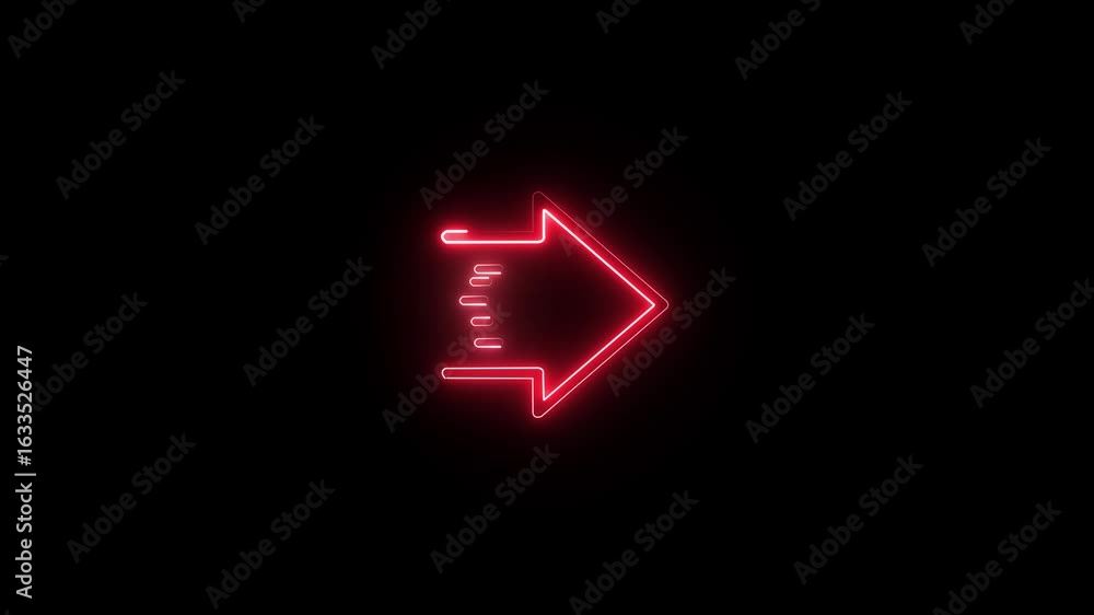 Poster abstract neon arrow dolar loading icon and uploading animation. glowing neon line of dollar sign ico