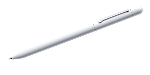 Naklejka premium Touchscreen Pen Stylus with Blank Cap on Transparent Background