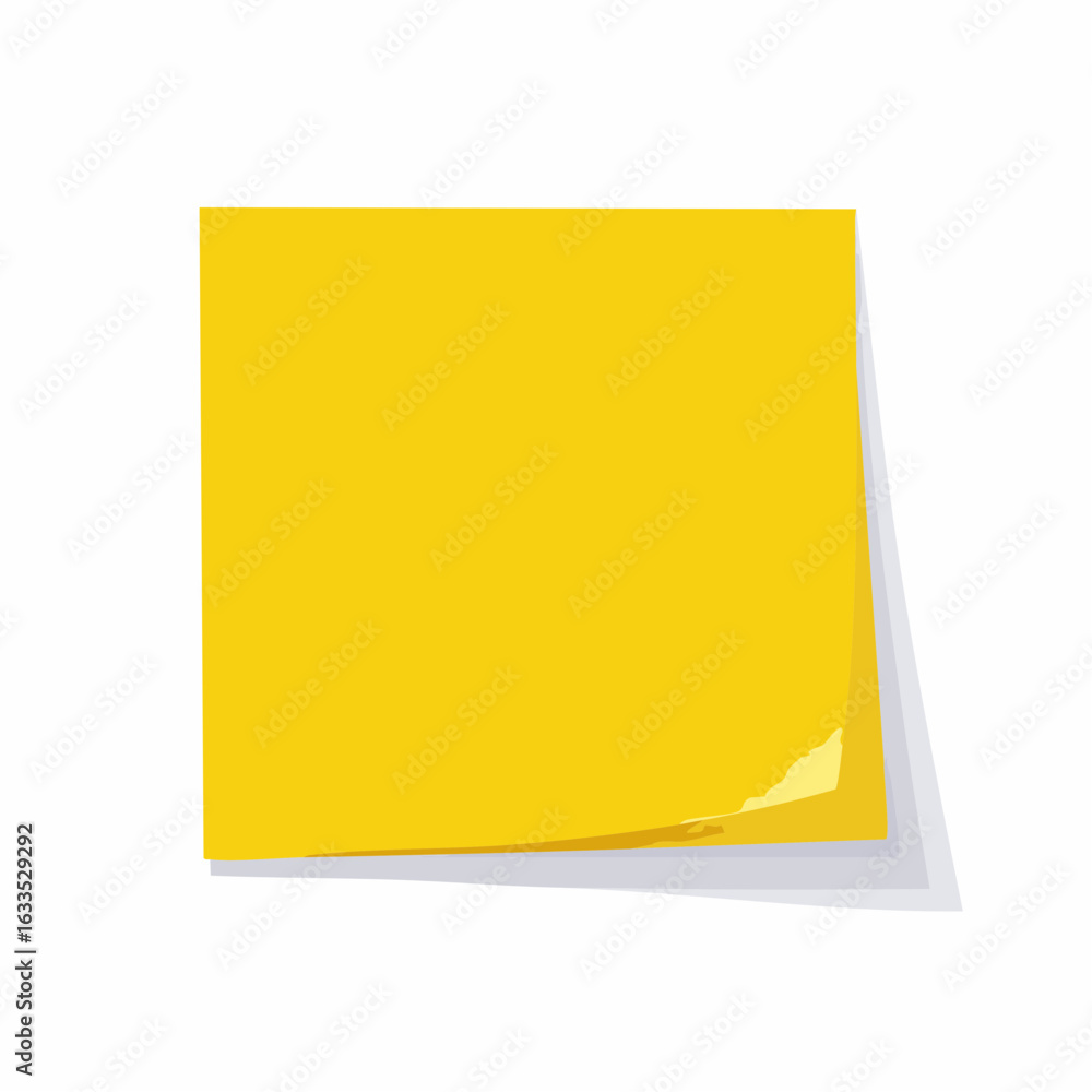 Poster sticky note concept image featuring a single pinned note, ideal for task management, note-taking app