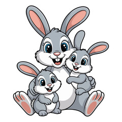 Fototapeta premium A funny cartoon Rabbit vector illustration