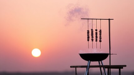 barbecue on the beach