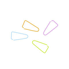 Paper clips icon. Vector illustration 