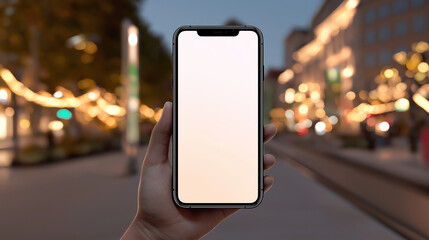 smart phone with blank screen