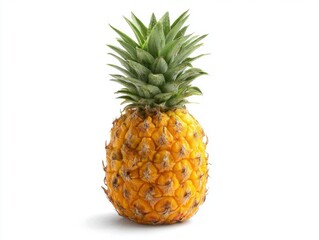 pineapple piece isolated white background
