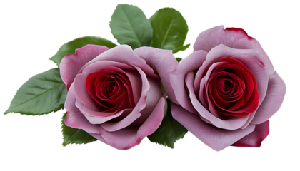 Rose- Rose isolated on white background in PNG format.