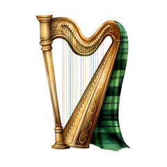 St patrick day plaid clipart