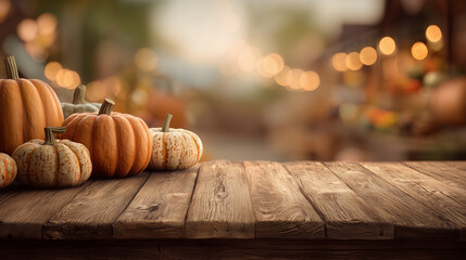 Pumpkin Festival, Deep orange to amber gradient, 3D scene with carved and uncarved pumpkins