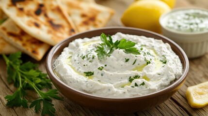 Creamy Tzatziki Dip with Fresh Herbs
