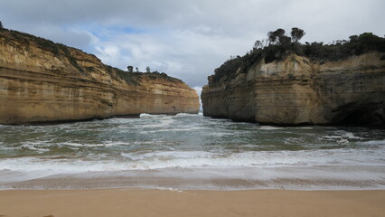 View from the Beach at Loch Ard Gorge, Great Ocean Road, Australia