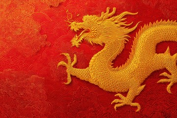 Celebrating Chinese New Year with vibrant dragon decorations symbolizing prosperity and good fortune during the dragon festival in a festive atmosphere