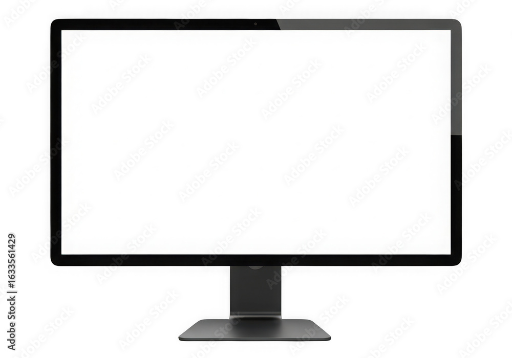 Fototapete modern computer monitor display screen isolated on transparent background