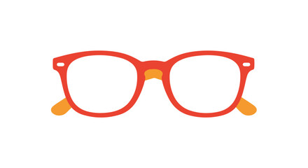 Fototapeta premium Red and orange glasses on a white background