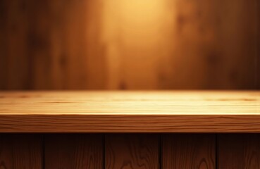 Wooden surface with a warm, blurred background creating a cozy atmosphere