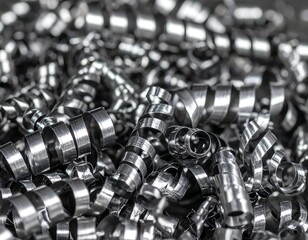 Metallic Swarf, Metal Shavings, Industrial Waste