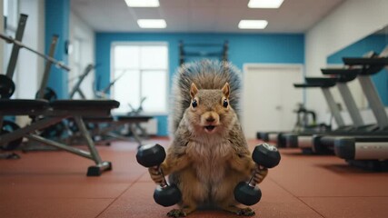 Squirrel Strength: A Determined Rodent Workout in the Gym.
