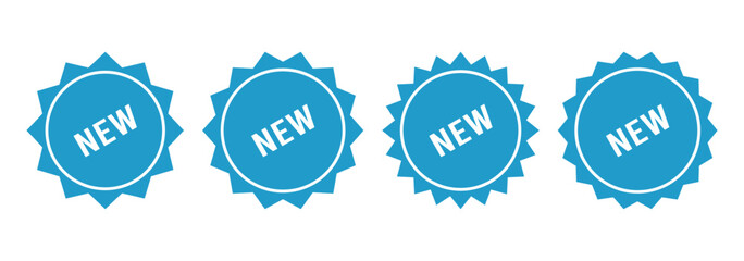 Set of new arrival tag icon set. Stickers for New Arrival shop product tags, new labels or sale badges and banners vector. Vector new icon labels pack. 