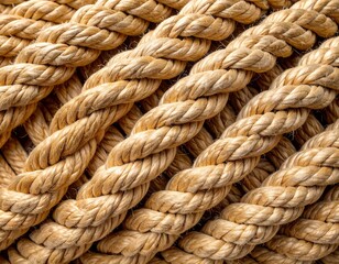 Fototapeta premium Close-up of Thick, Braided Rope