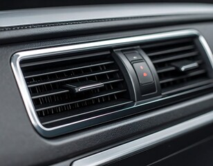 Car Interior Air Vent Close-Up