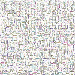 Seamless "Moon" Word Cloud in Diverse Languages