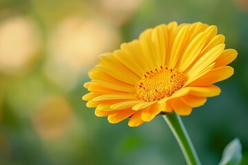 Fototapeta premium Close-up of a vibrant yellow flower (1)