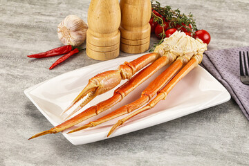 Delicous luxury crab claw legs
