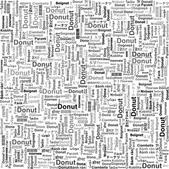 Fototapeta premium Seamless Word Cloud of 