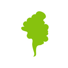 Green stinky smell cloud. Bad aroma vector elements 