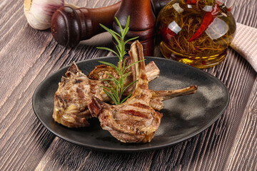 Delicous Grilled square rib of lamb