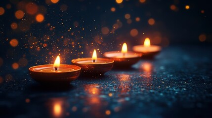 Vibrant Diwali vector background featuring glowing diyas,Deepavali or Dipavali the festival of lights india,festive garland lights,Banner diwali sale,Traditional Indian festival Diwali,copy space.