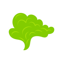 Green smoke clouds or toxic vapor. Vector illustration