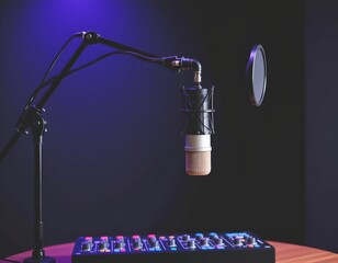 Professional Microphone and Audio Interface Setup