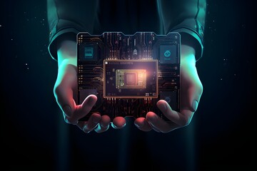 
Hands holding a hardware wallet, emphasizing the importance of secure storage