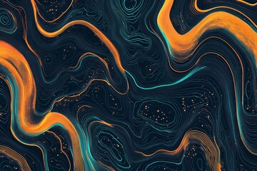 Obraz premium Abstract design with flowing lines and colors.