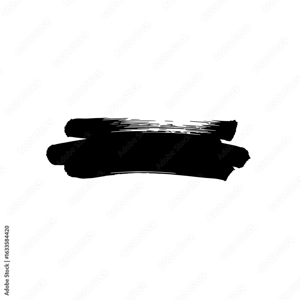 Poster artistic brush stroke: a stark black brushstroke, with expressive textures. this graphic resource is