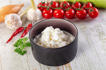 Grain cottahe cheese for breakfast