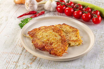 Golden fried potato pancake - Draniki