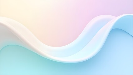 Obraz premium “Pastel Liquid Glow – Ethereal Abstract Flow”