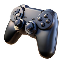 Realistic 3D video game controller isolated on white