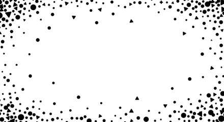Obraz premium Abstract Pattern: An abstract frame of dots, and triangles in a clean and simple style, designed to provide an elegant background for a range of creative concepts. 