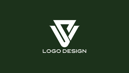 Stylized VS Monogram Logo Design with Bold Typography – Versatile Branding Template for Creative Agencies, Startups, Tech Companies, or Personal Brands


