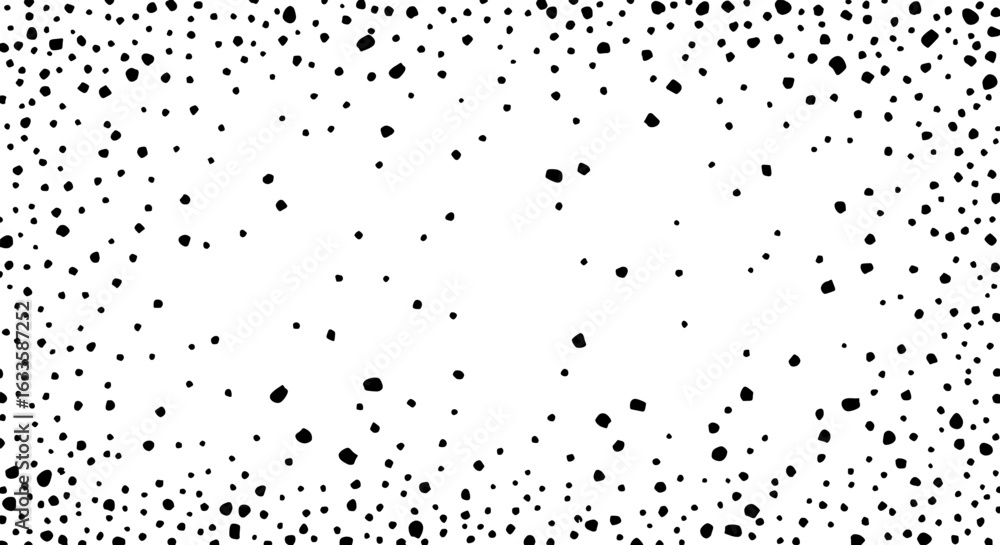 Poster abstract speckles patterns: a minimalist illustration of a dispersed speckle pattern, the dots are i