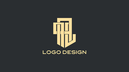 APL Monogram Logo in Golden Typography – Bold and Unique Letter-Based Design for Branding Identity

