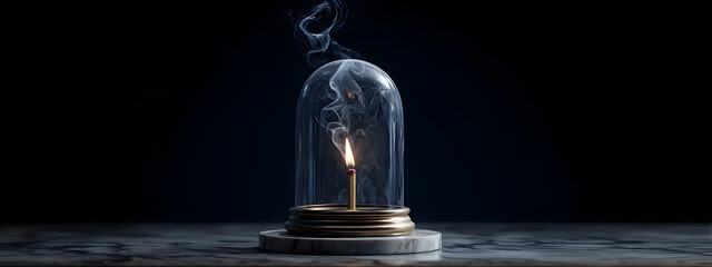 Feuer unter Glas